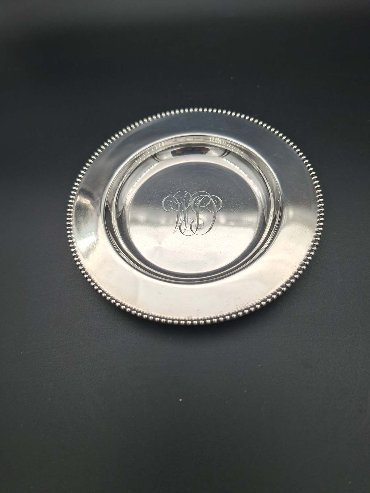 Sterling Silver Monogrammed Dish by Gorham USA - Image 4