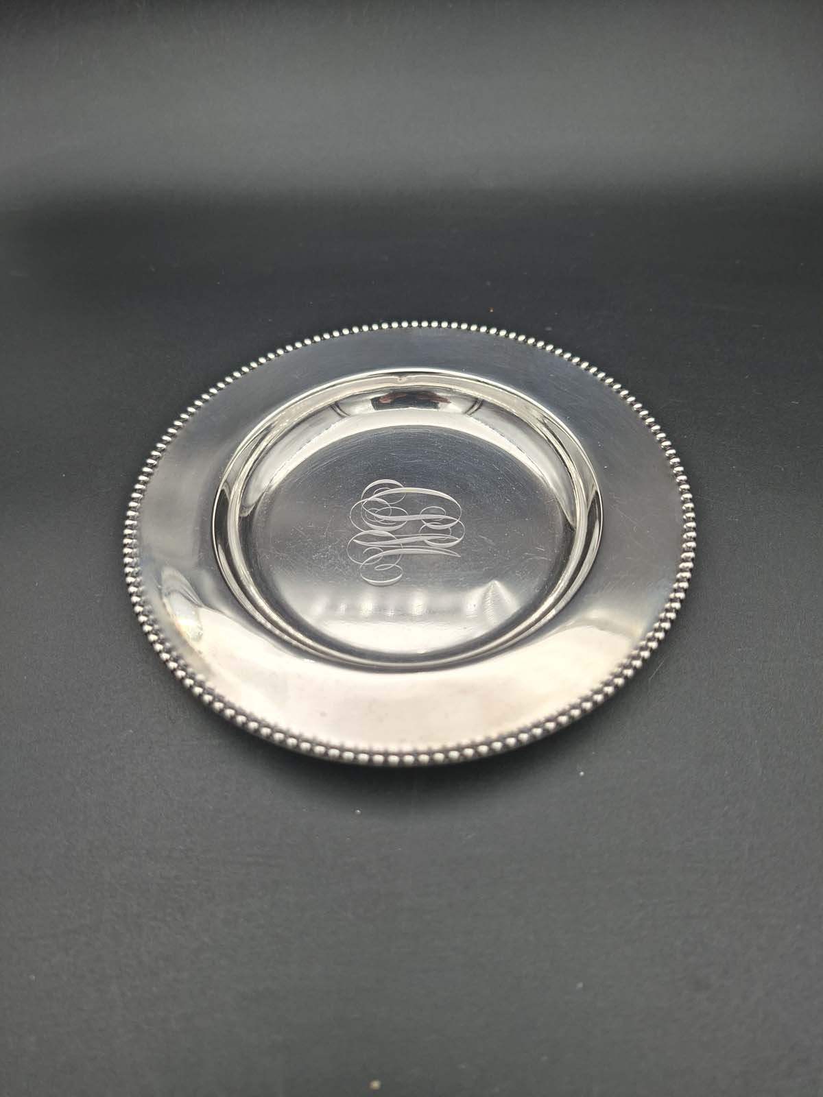 Sterling Silver Monogrammed Dish by Gorham USA - Image 5