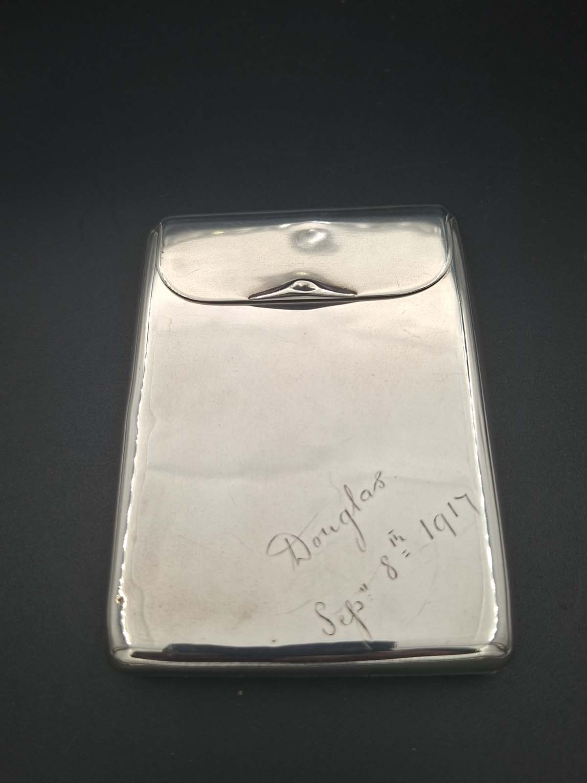 Sterling Silver Fold Out Cigarette Case