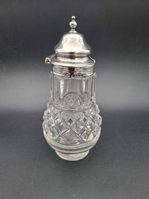 Sterling Silver Topped Condiment Pot London 1855