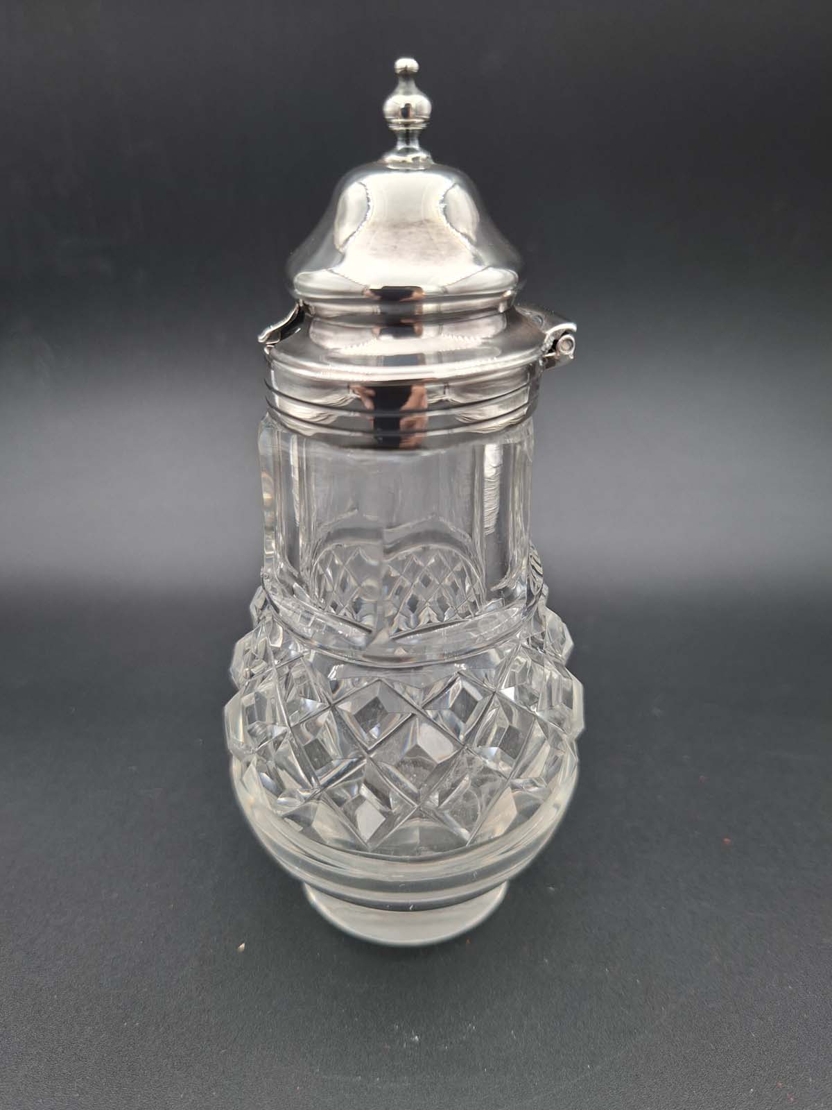 Sterling Silver Topped Condiment Pot London 1855 - Image 3