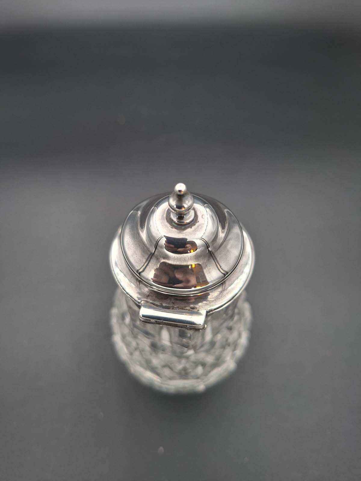 Sterling Silver Topped Condiment Pot London 1855 - Image 5