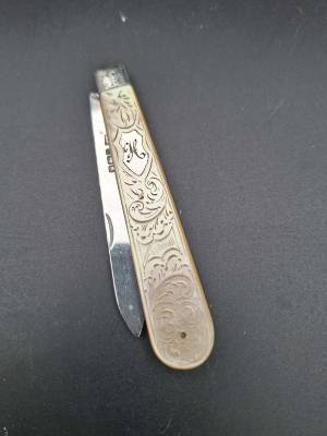 Sterling Silver & Mother of Pearl Pocketknife
