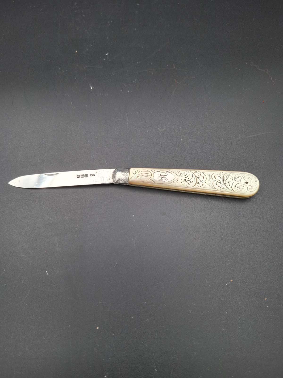Sterling Silver & Mother of Pearl Pocketknife - Image 2