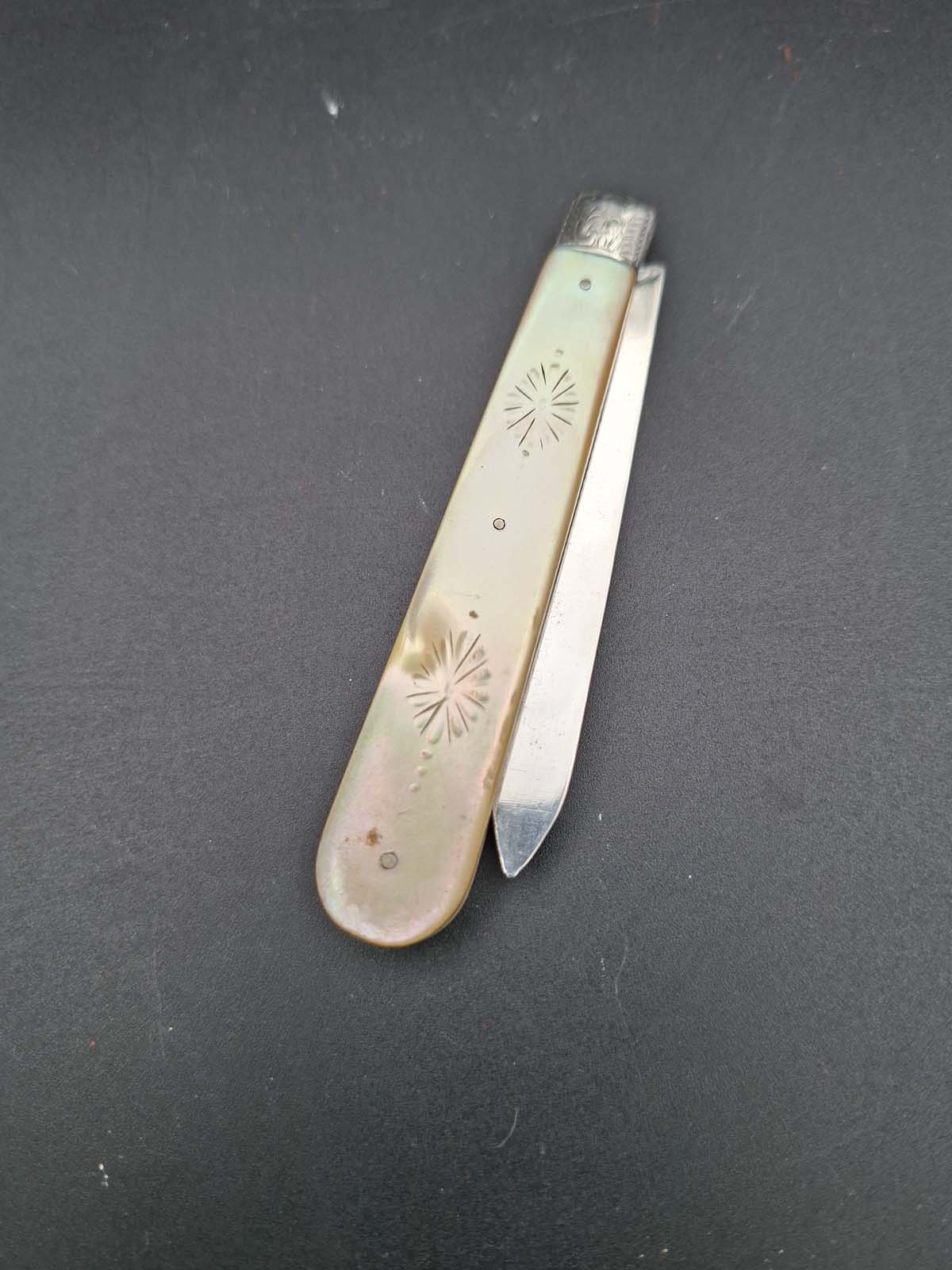 Sterling Silver & Mother of Pearl Pocketknife - Image 4