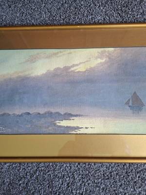 Oil Painting by Mayclair (Thames Coast)