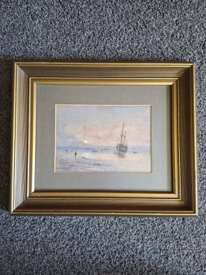 Watercolour by E. Combes 1830-1895