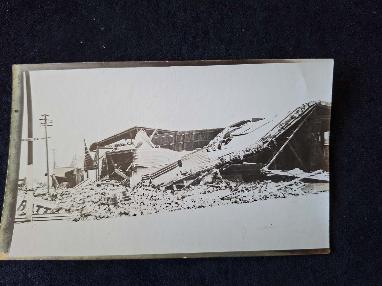 Original Hawke’s Bay Earthquake Photograph 1931