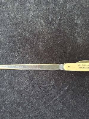 New Zealand Nelson & Simich Ltd Advertising Letter Opener / Penknife