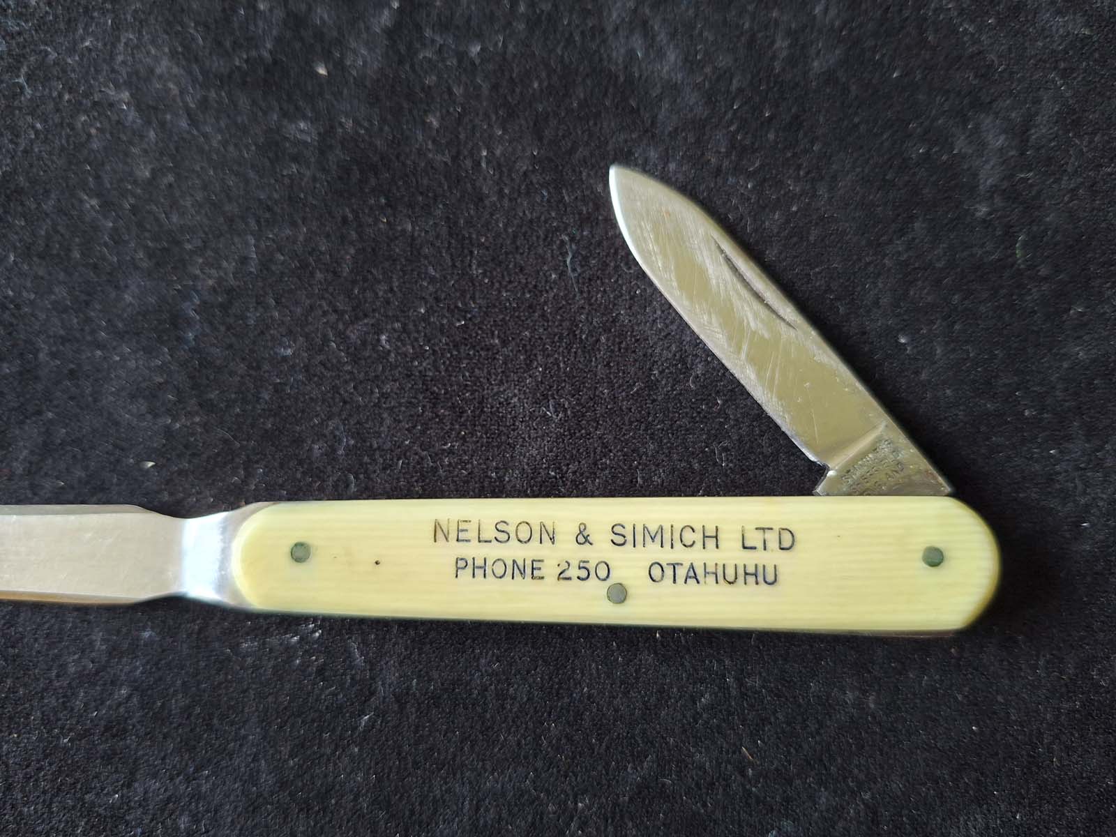 New Zealand Nelson & Simich Ltd Advertising Letter Opener / Penknife - Image 2