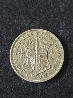 1929 Uk Half Crown Coin