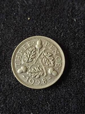 UK 1928 Three Pence Coin