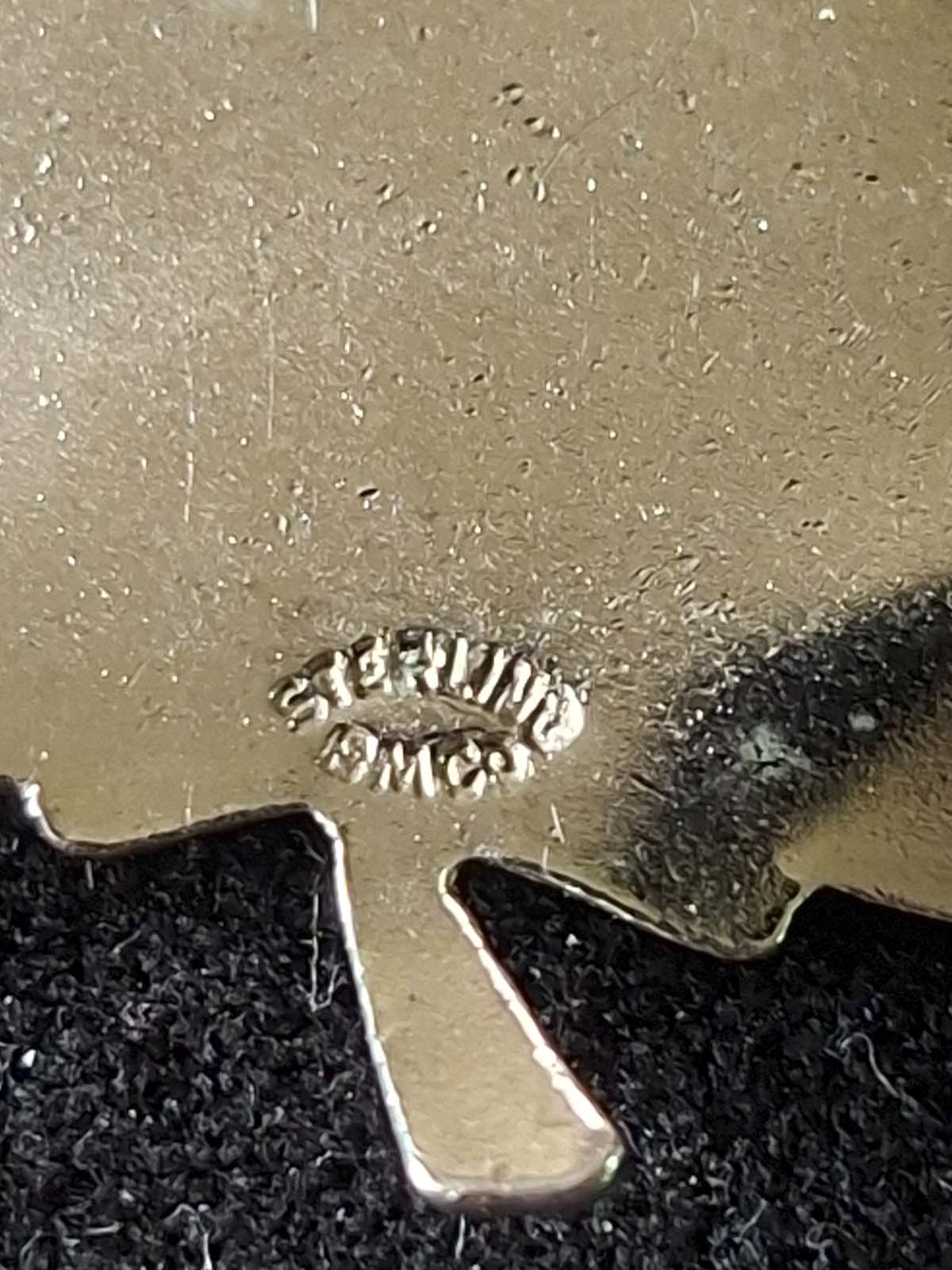 B M Co Sterling Silver Maple Leaf Brooch - Image 3