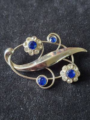 A Large Sterling Silver Bond Boyd Brooch