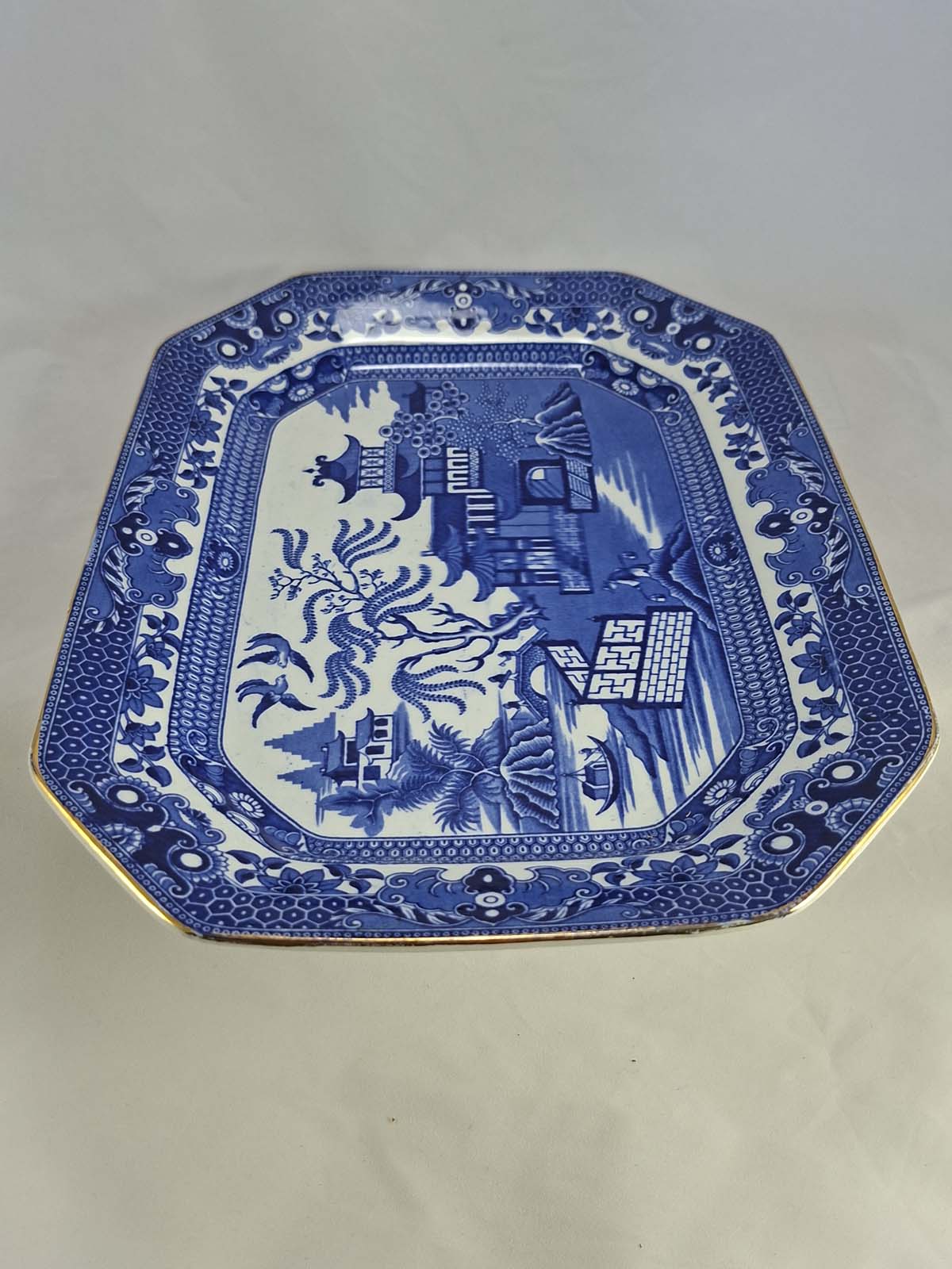 Burleigh Ware Willow Pattern Platter 34 X 26.4cm - Image 4