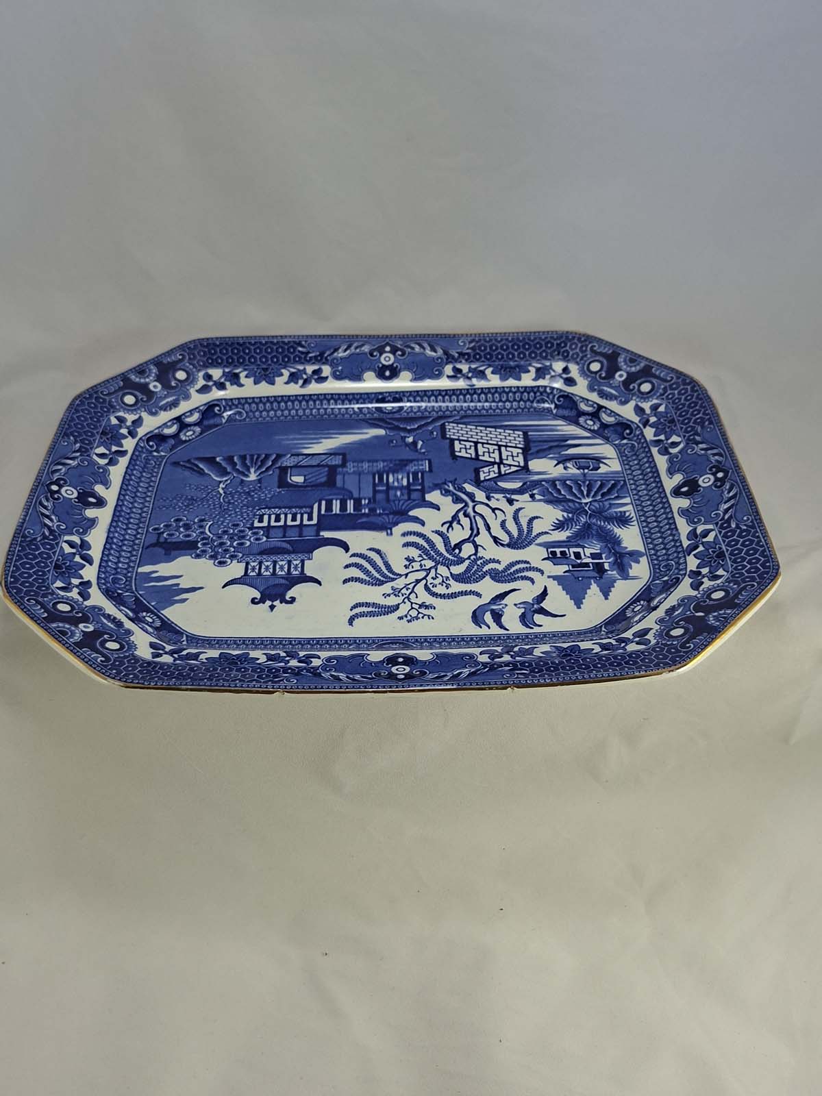 Burleigh Ware Willow Pattern Platter 34 X 26.4cm - Image 5