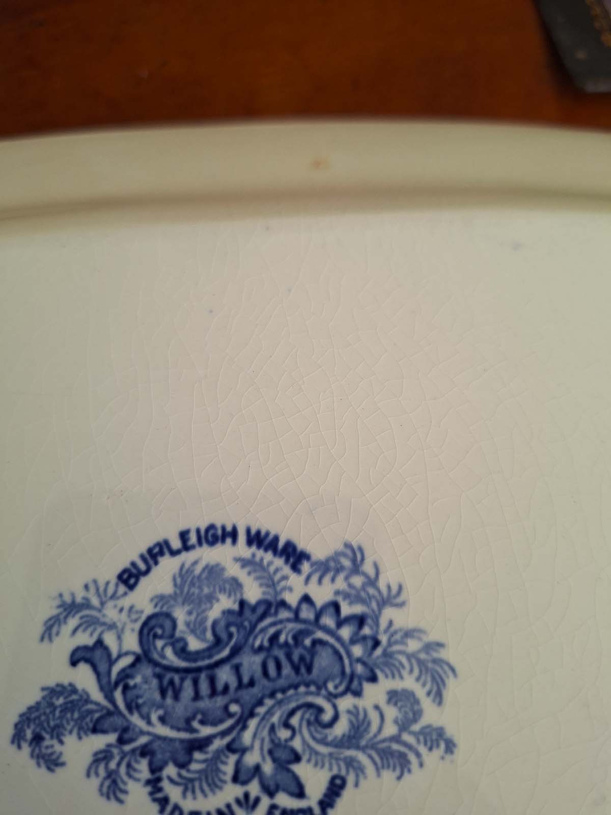 Burleigh Ware Willow Pattern Platter 34 X 26.4cm - Image 8