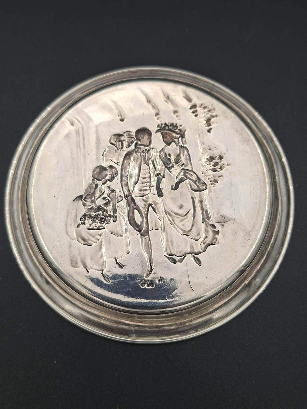 Sterling Silver Wedding Dish 1907 - Image 3