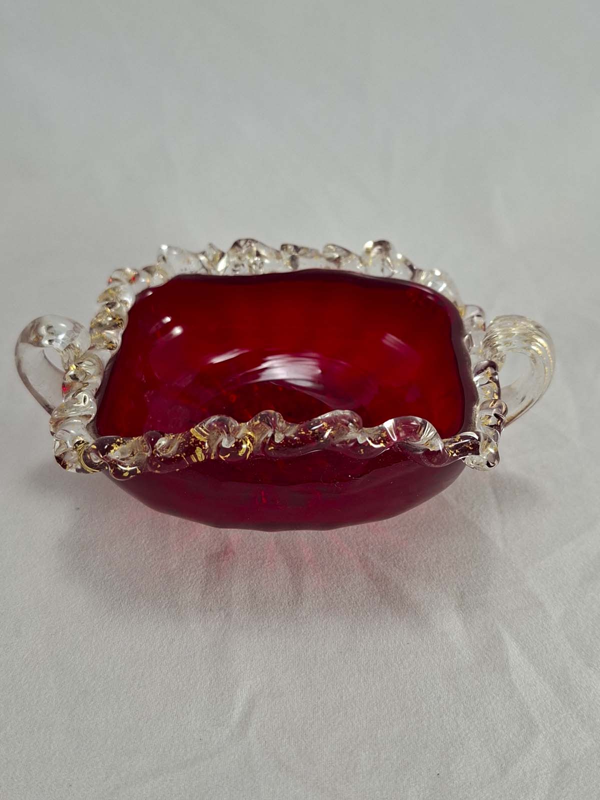 Vintage Murano Handled Bowl