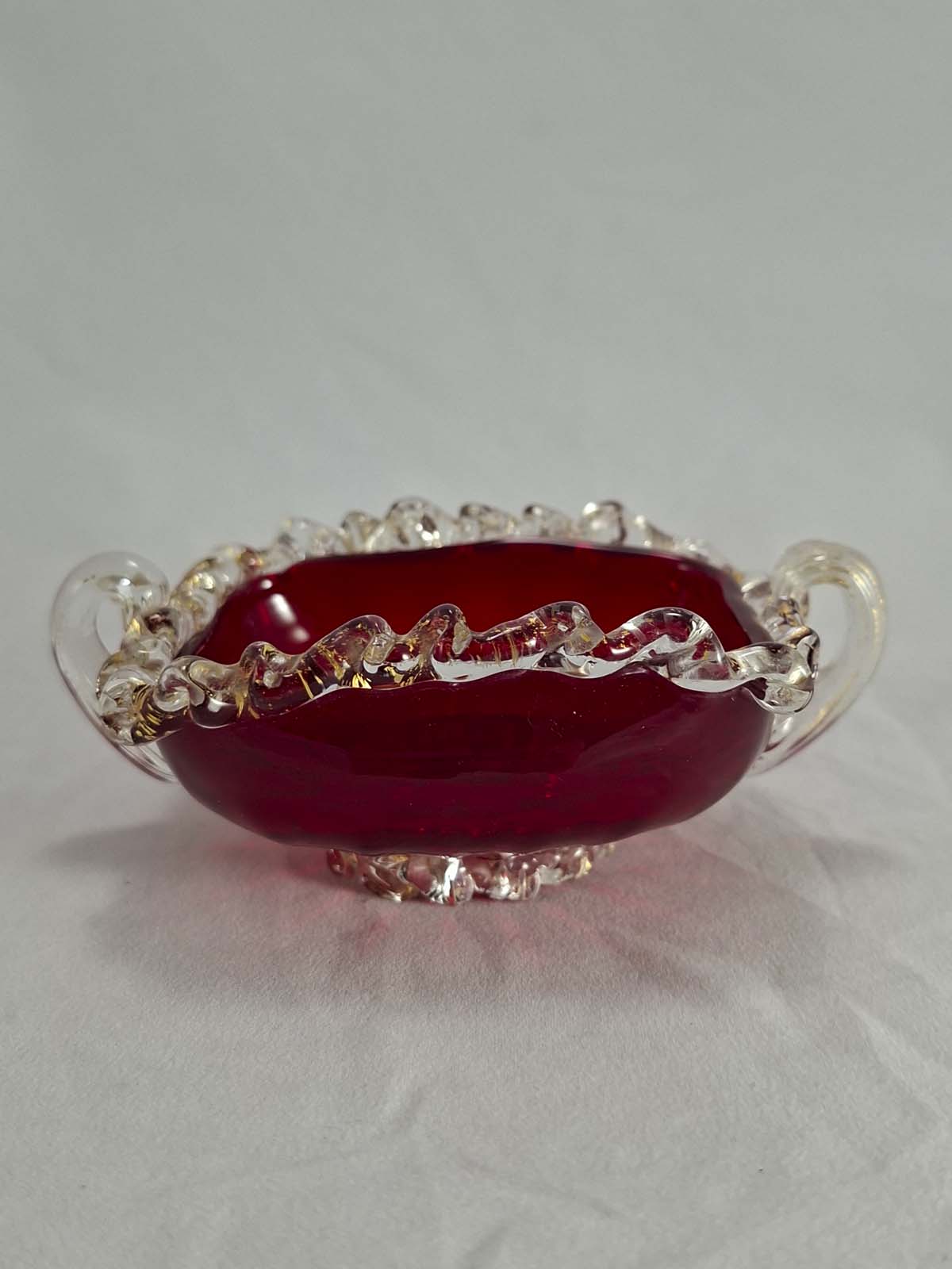 Vintage Murano Handled Bowl - Image 2