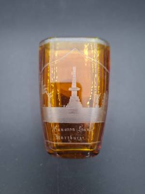 Souvenir Glass Vase from Harzburg Germany