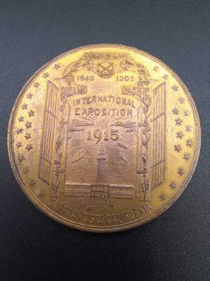 1915 Panama Pacific  International Exposition Gilt Dollar