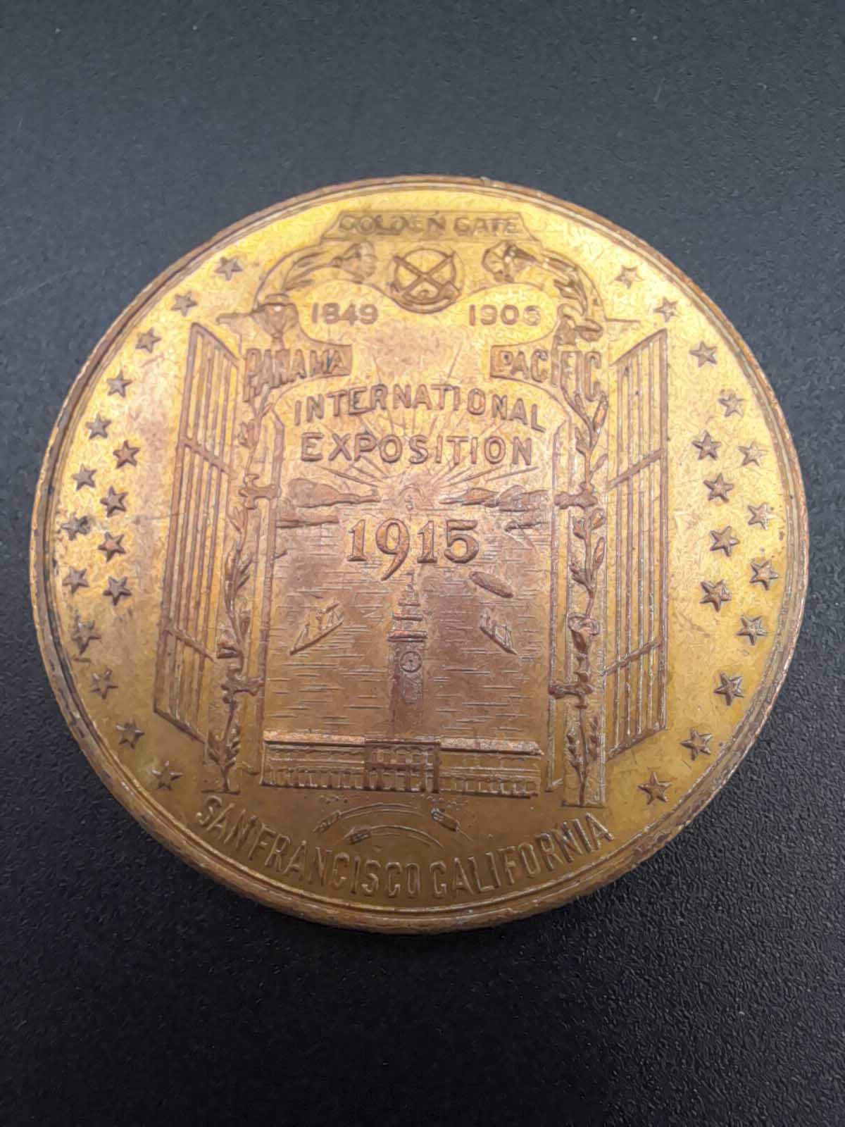 1915 Panama Pacific International Exposition Gilt Dollar