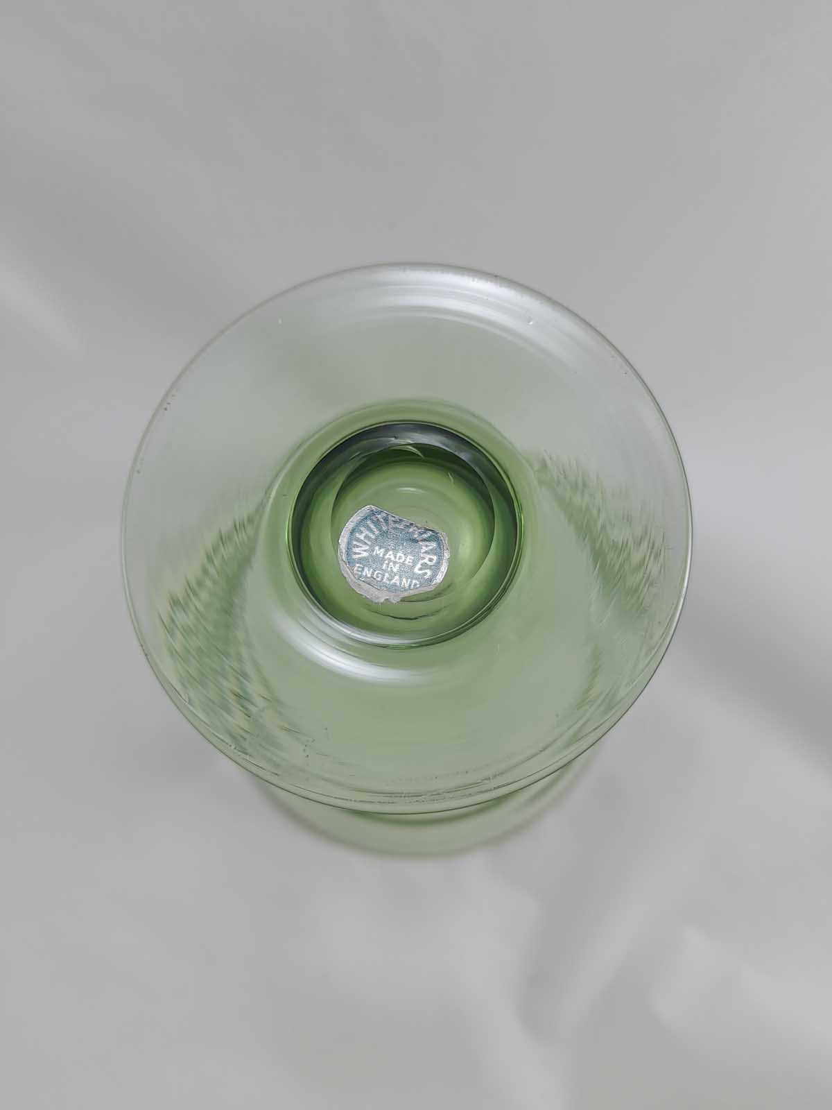 Whitefriars Green Ribbon Trailed Footed Vase - Image 3