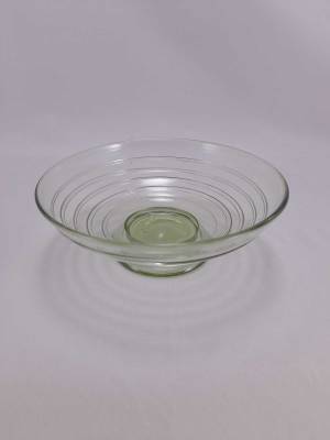 Whitefriars Green Ribbon Trailed Bowl