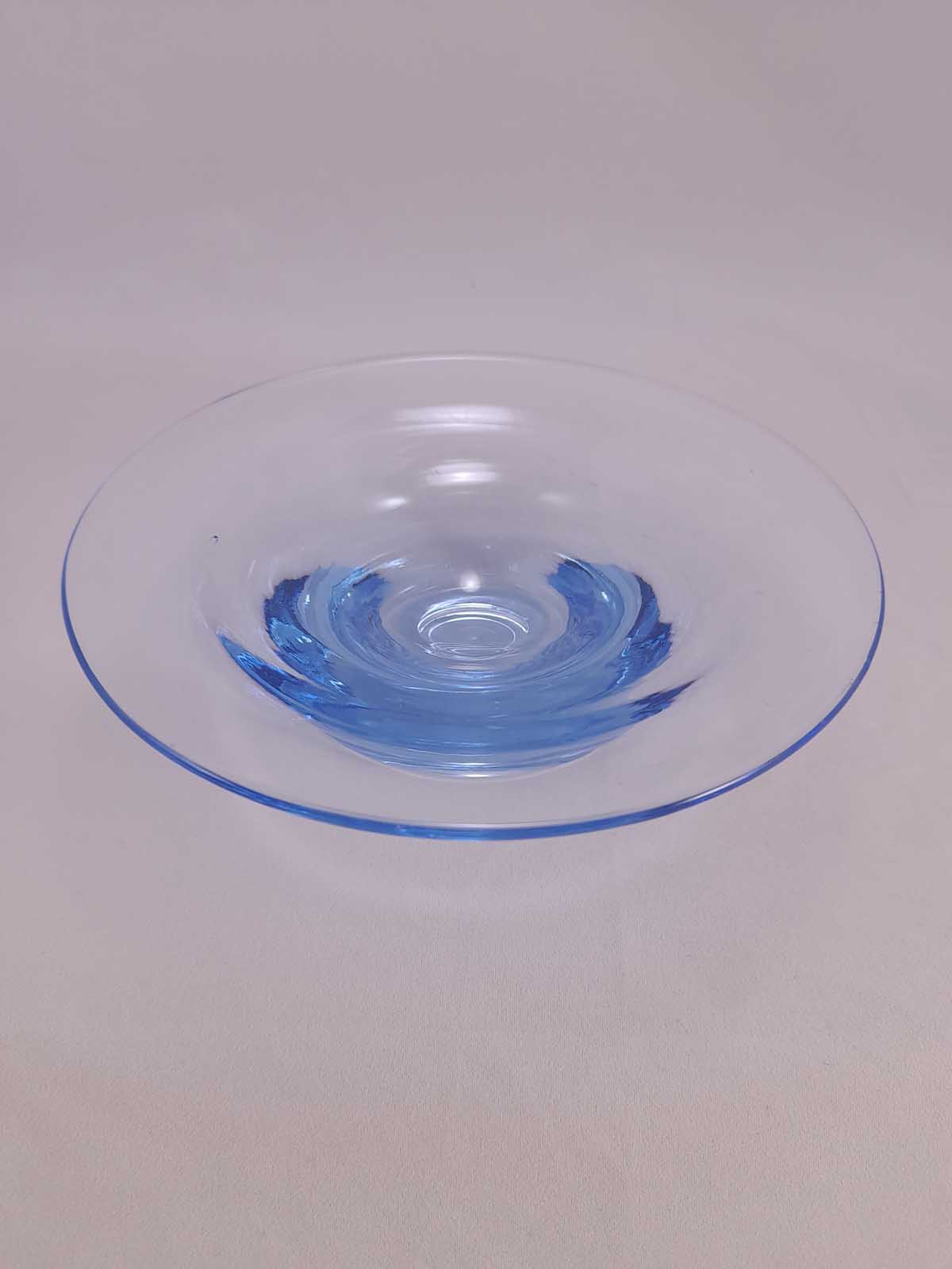 Whitefriars Blue Coloured Shallow Footed Bowl
