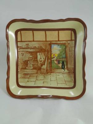 Royal Doulton Cat in the Doorway Bowl D4538