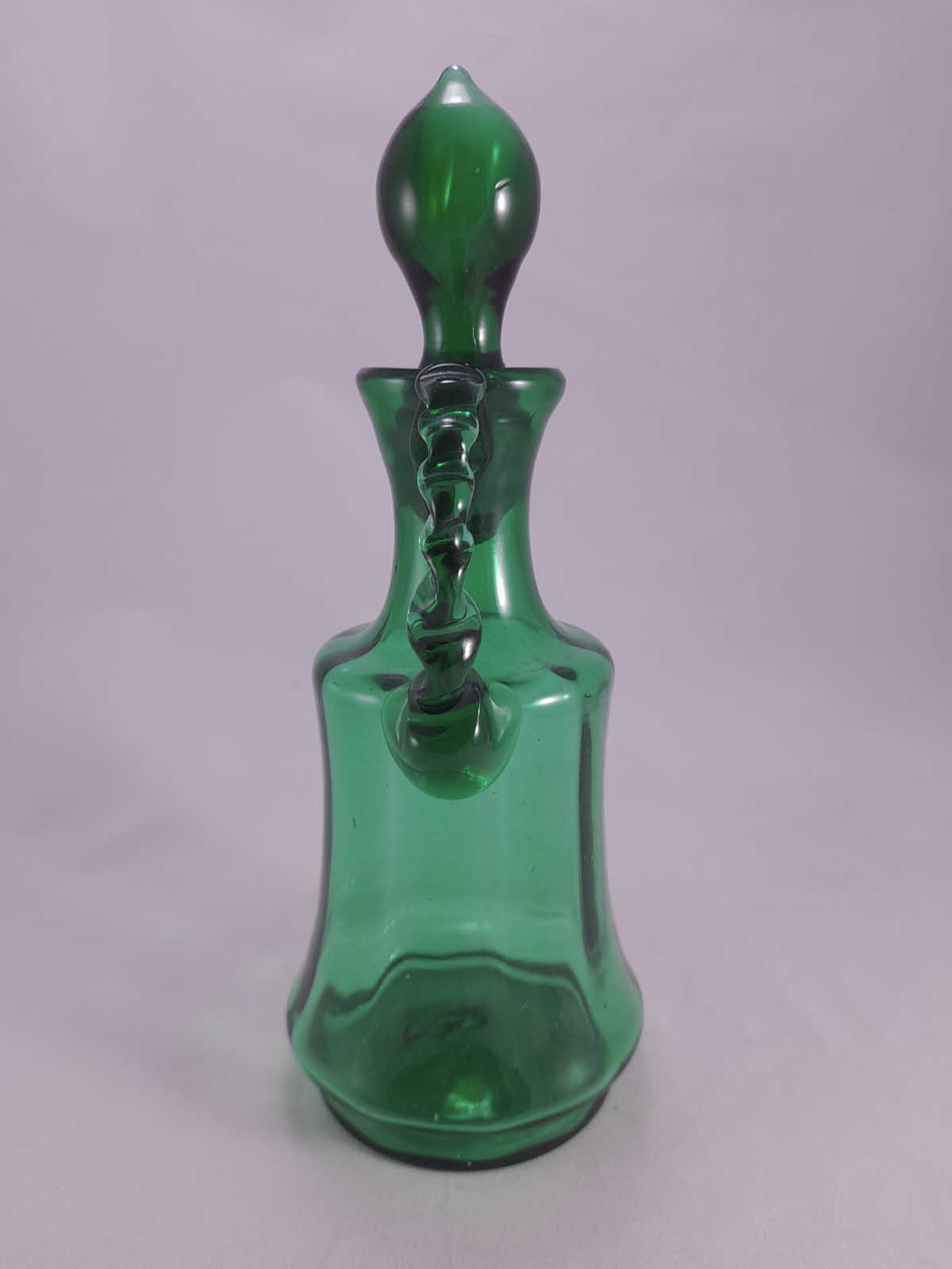 Victorian Green Glass Decanter - Image 2