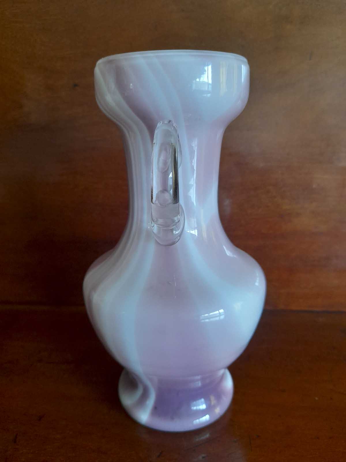 Art Glass Handled Jug / Vase - Image 2