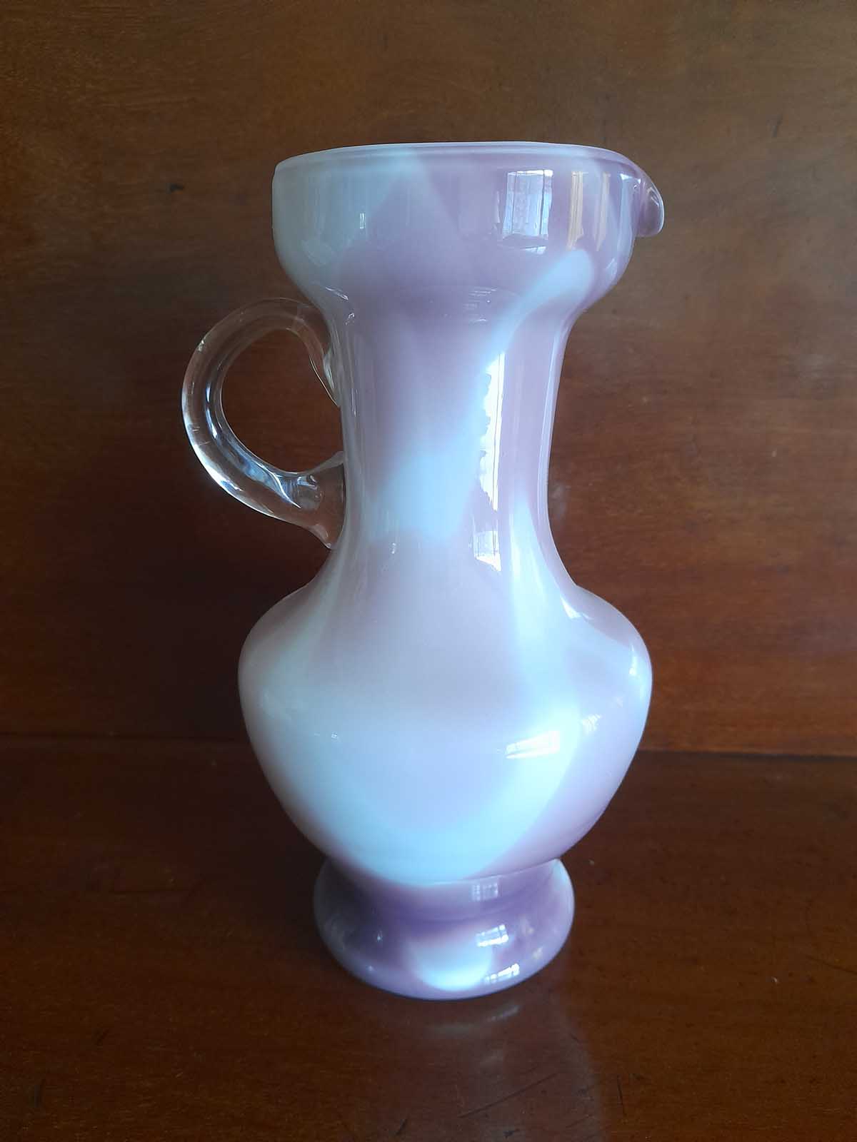 Art Glass Handled Jug / Vase - Image 3
