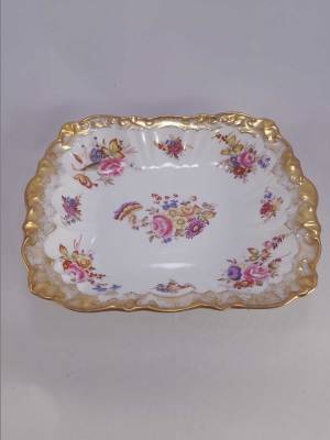 Hammersley Floral Bowl with Gold Border