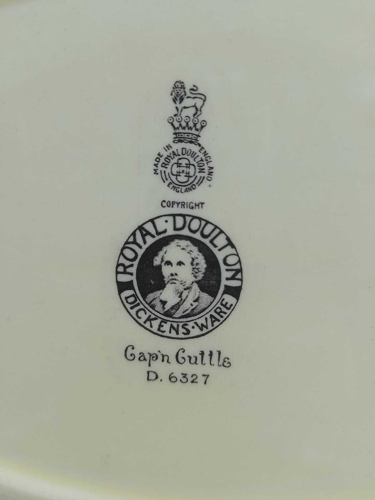Royal Doulton Dickens Ware Cap’n Cuttle Bowl - Image 3