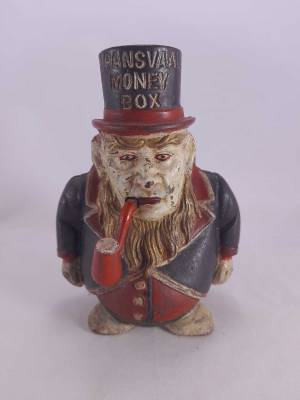 Transvaal Paul Kruger Cast Iron Money Box